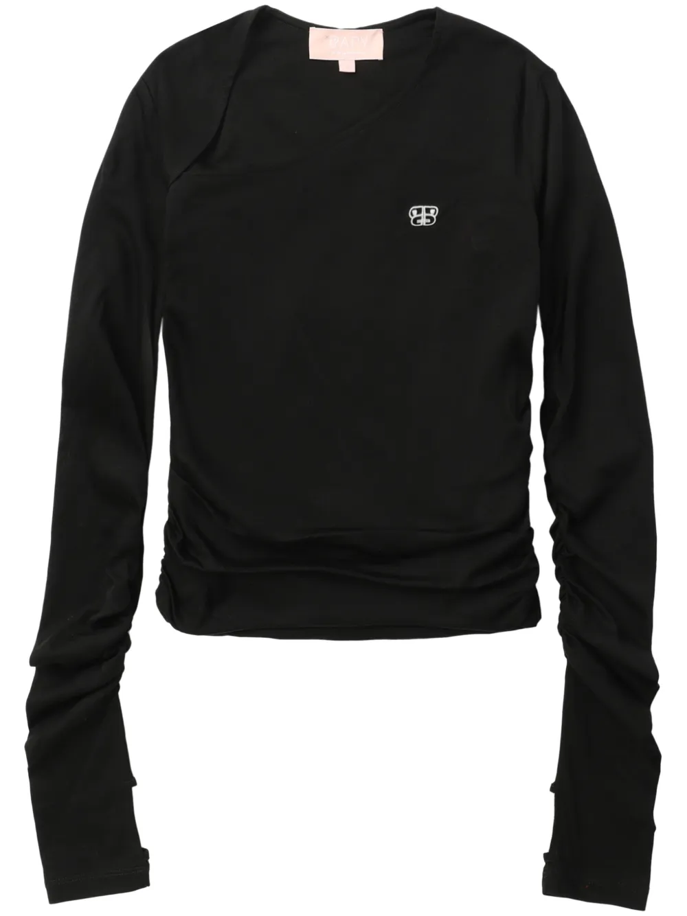 

Футболка асимметричного кроя BAPY BY *A BATHING APE, черный