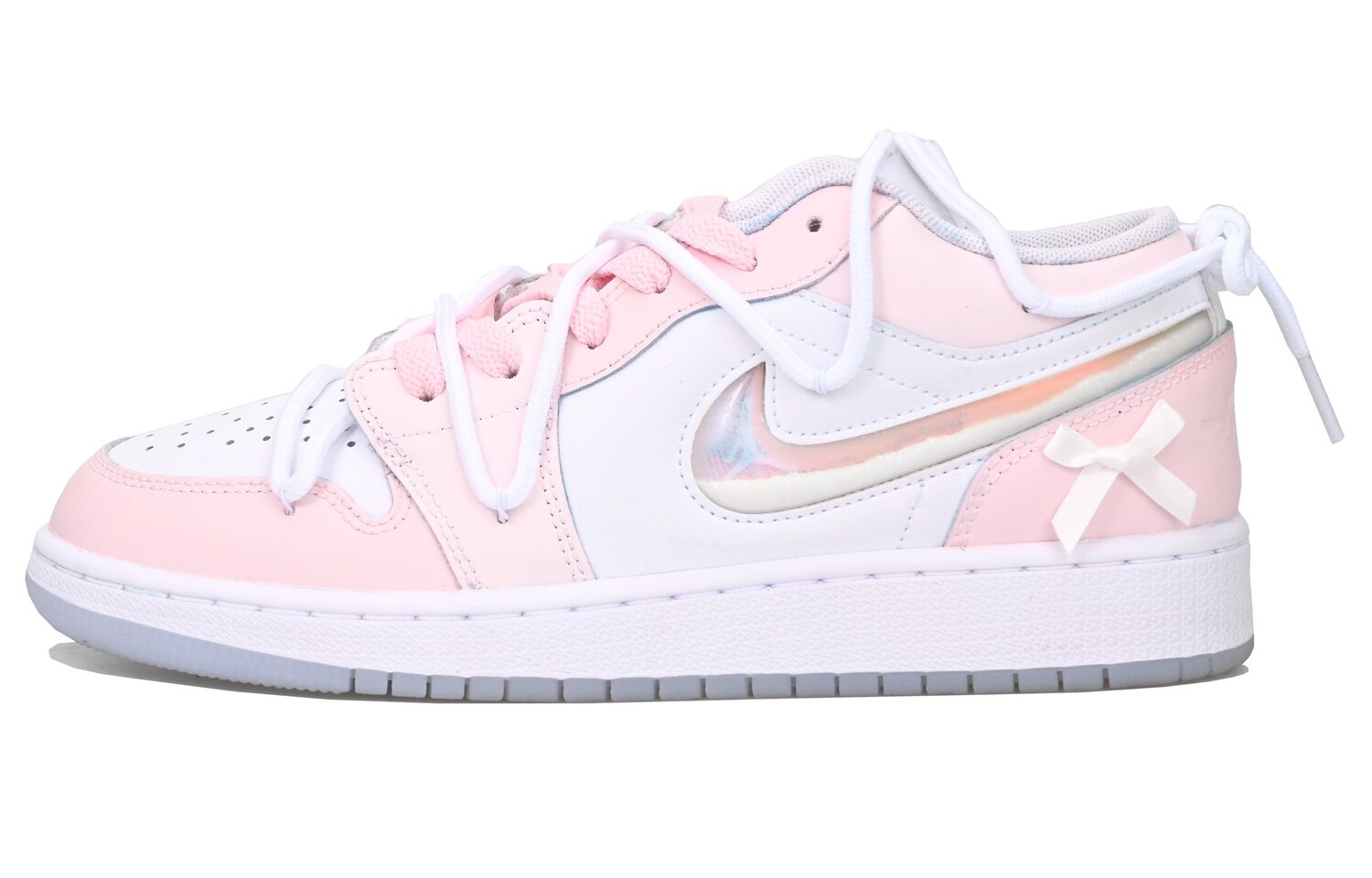

Баскетбольные кроссовки Air 1 Vintage женские с низким верхом розовый/белый Jordan