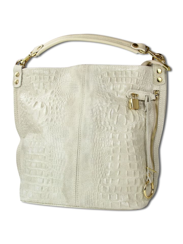 

Шоппер Toscanto Beuteltasche, Shopper Leder beige ca. 41cm