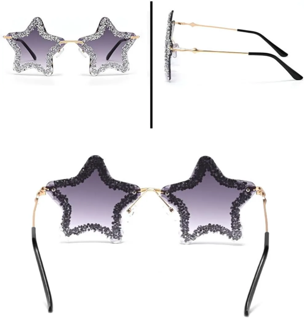 

Блестящие бриллиантовые солнцезащитные очки для женщин. Элегантные, со стразами, роскошные, с градиентным покрытием, защита от УФ-излучения UV400 TVTBBVV, Gold-pink.