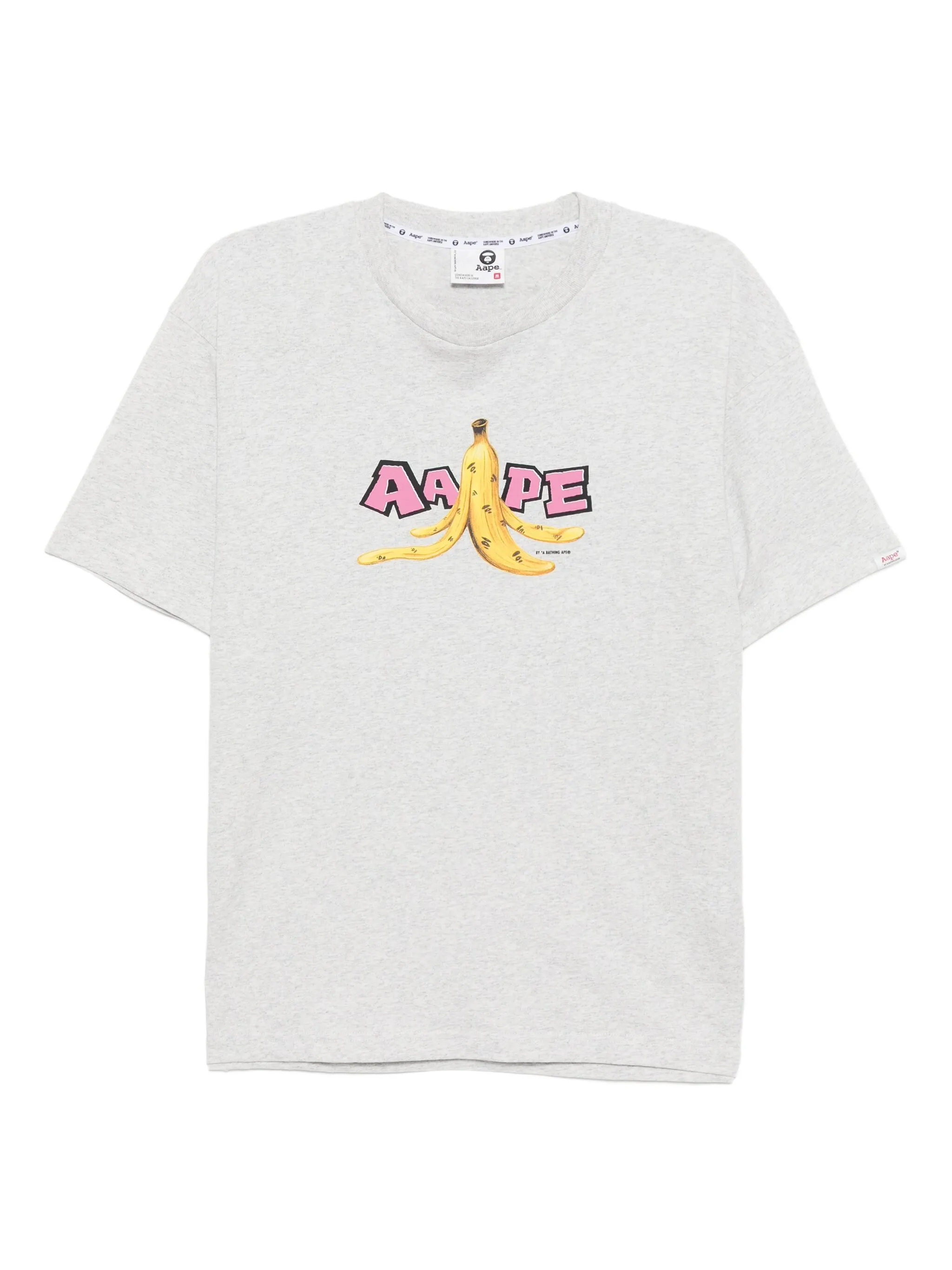 

Футболка с принтом Aape By A Bathing Ape, серый