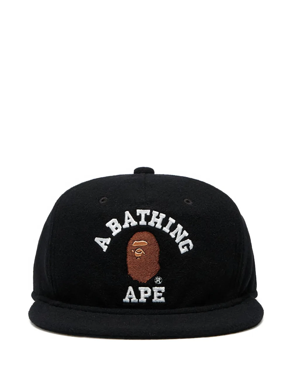 

Шерстяная кепка College с логотипом A BATHING APE, черный