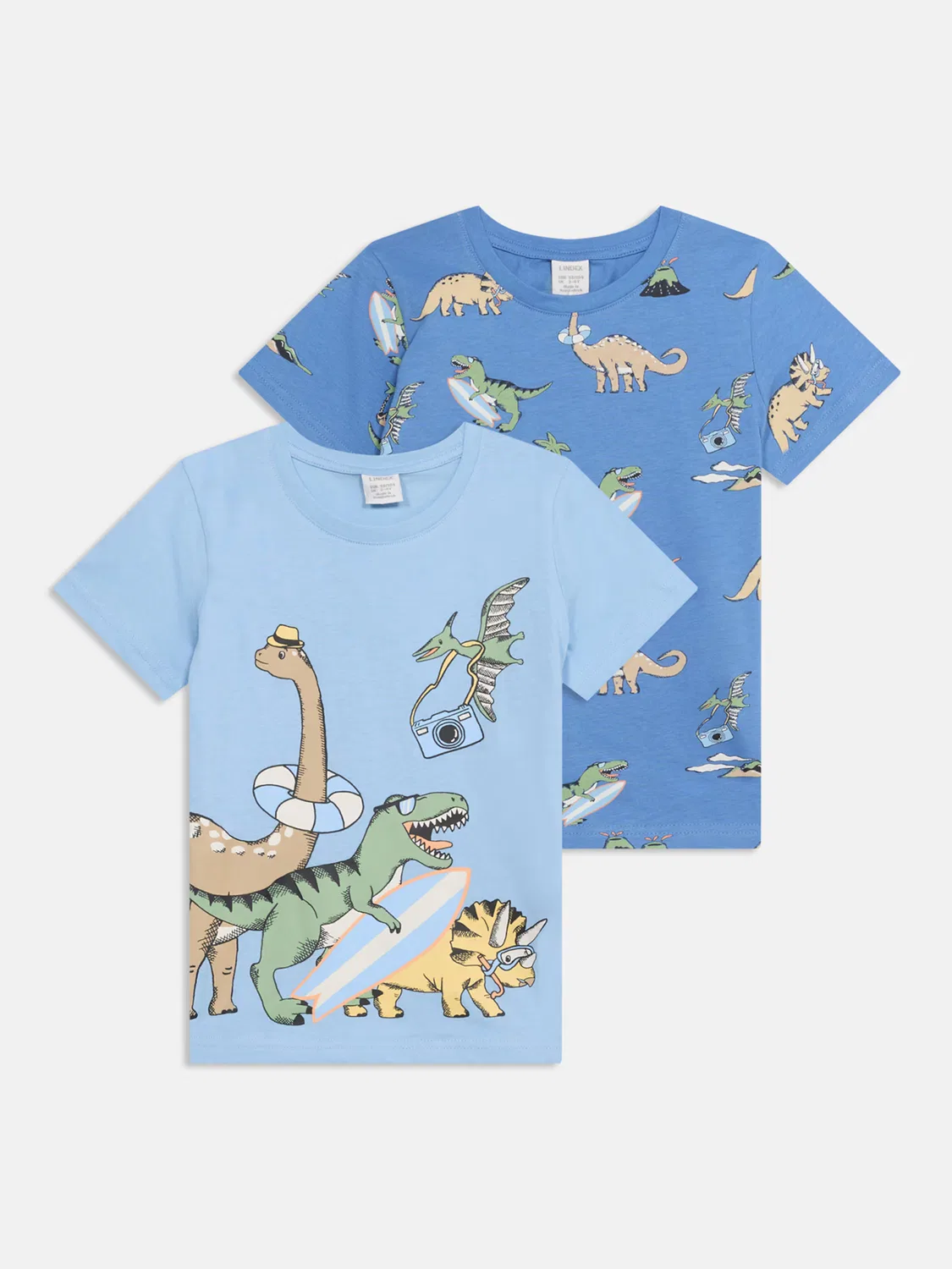 Футболка 'Dino' Lindex, Sky Blue/Light Blue