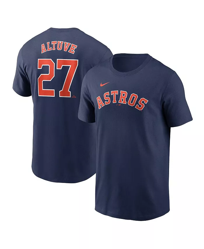 

Мужская футболка Houston Astros с именем и номером Jose Altuve, цвет navy, модель Fuse Nike