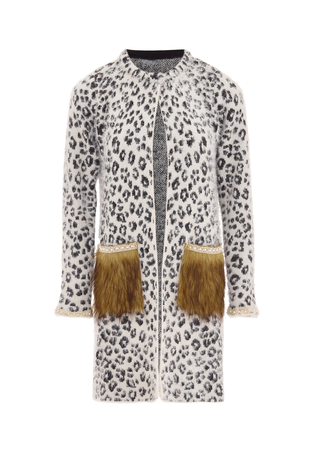 

Толстовка faina Strickjacke, кремовый черный