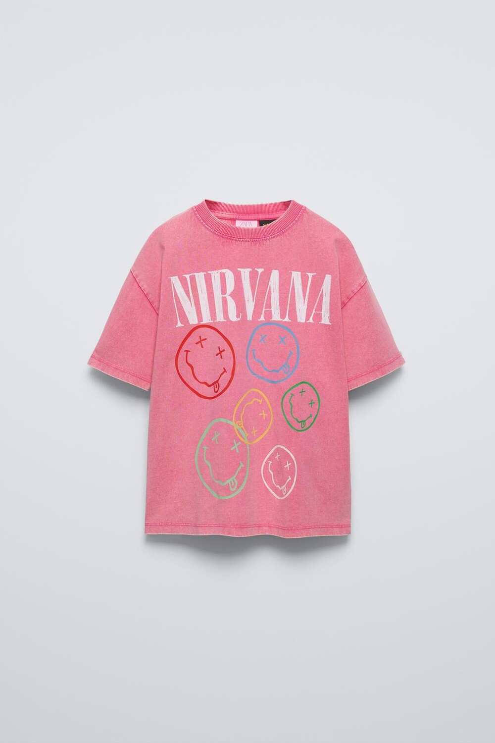 

Футболка nirvana ZARA, розовый