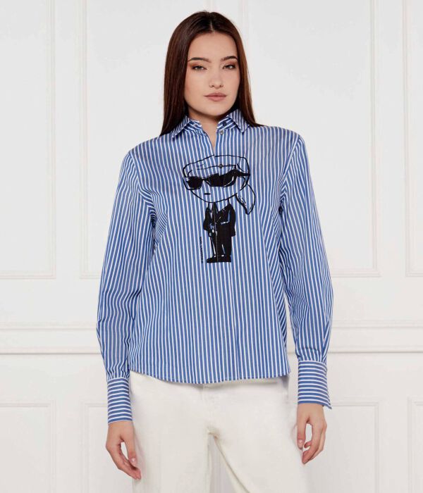 

Футболка с иконой Relaxed fit Karl Lagerfeld, синий