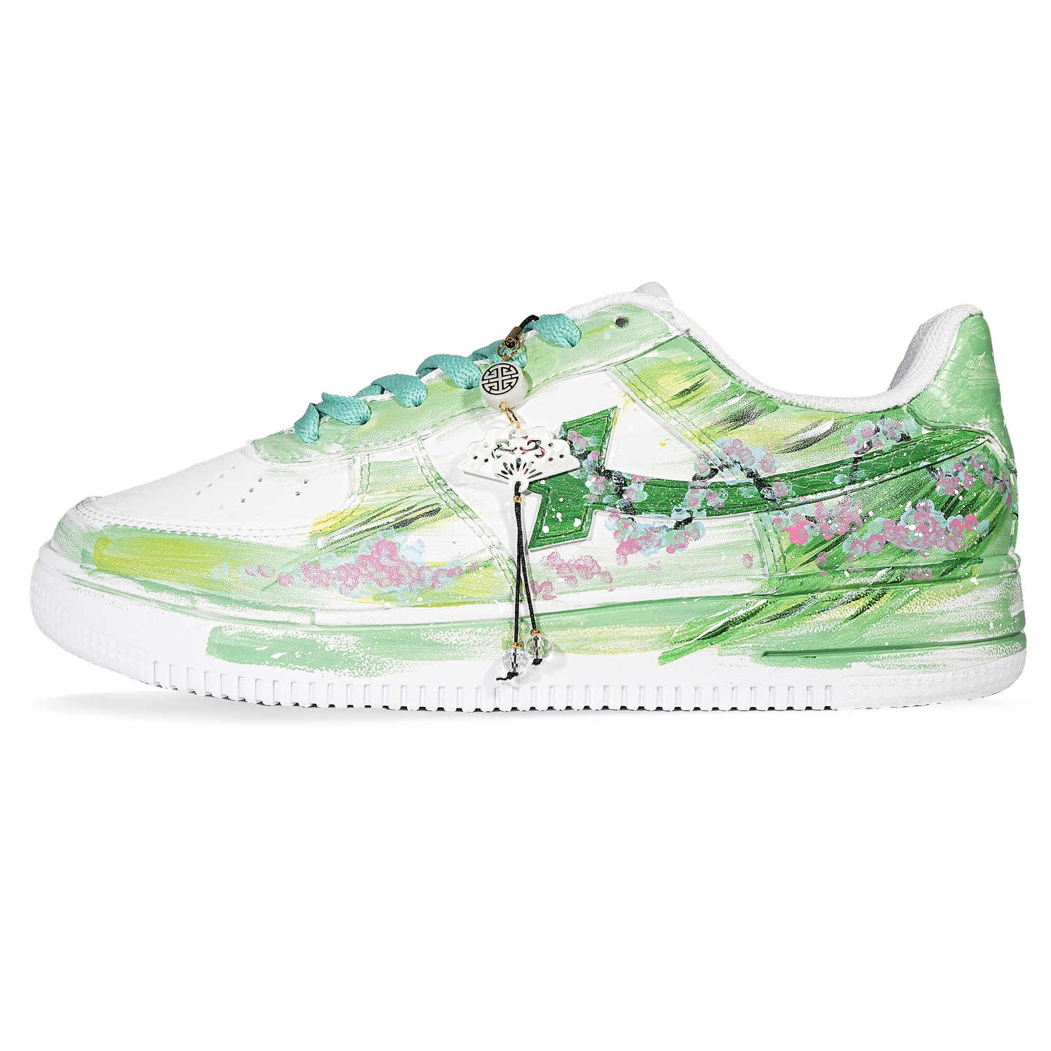 

XTEP Air Force One нескользящие амортизирующие износостойкие лоу-топ скейтбордские кроссовки унисекс зеленый белый - зеленый белый, цвет Green White