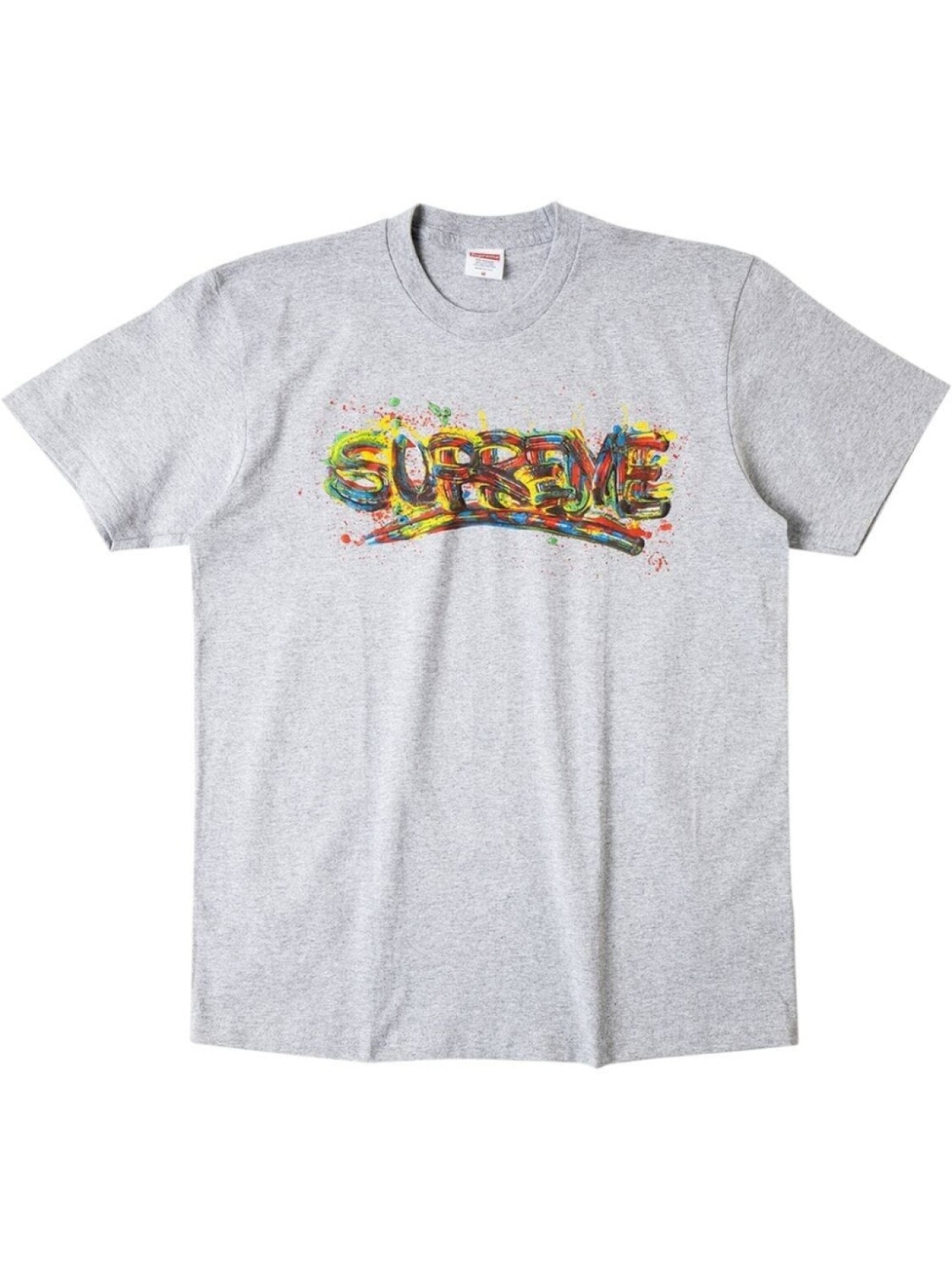 

Supreme футболка с логотипом, серый
