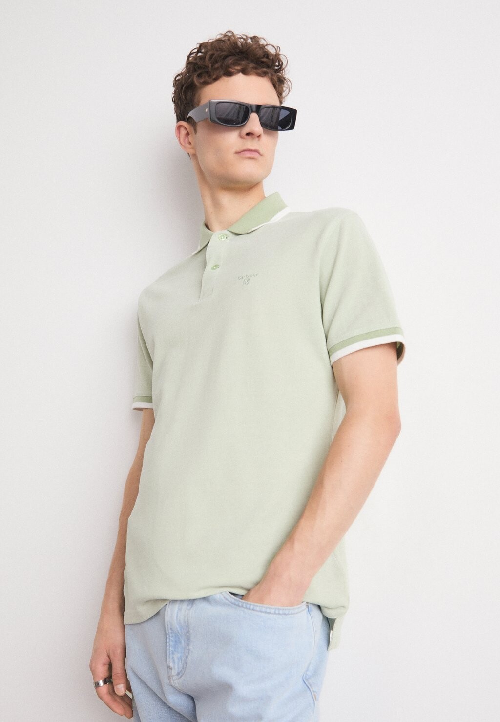 

Рубашка поло BARNARD Barbour, зеленый