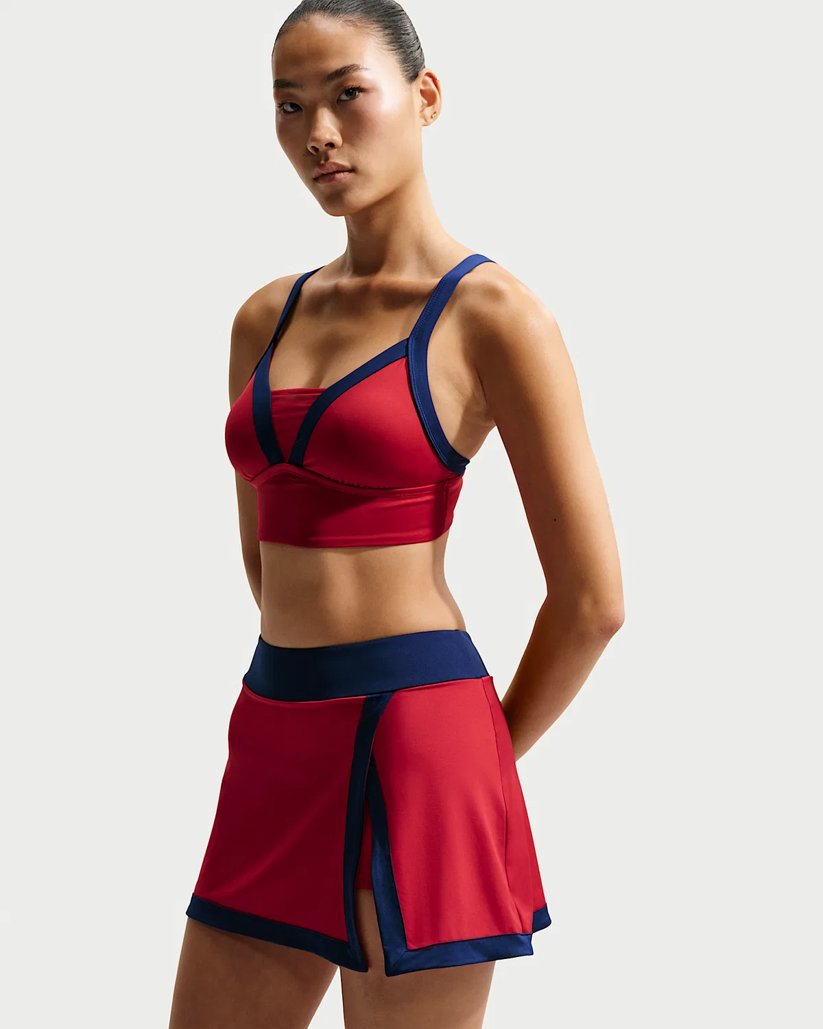 Женская юбка для плавания Nike Swim, Gym Red — фото 4
