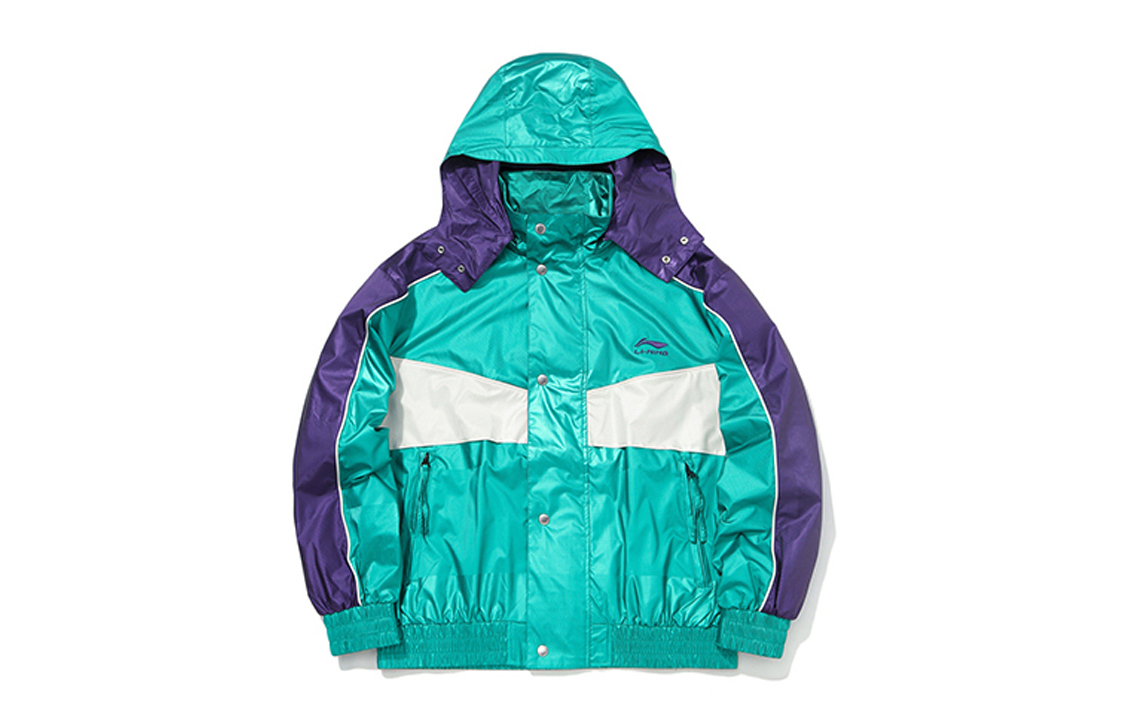 

LiNing Куртка унисекс Millet Green Gentian Purple, Millet Green Gentian Purple