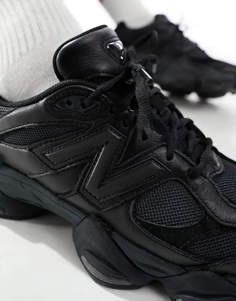 Кроссовки 9060 в тройном черном цвете New Balance — фото 4