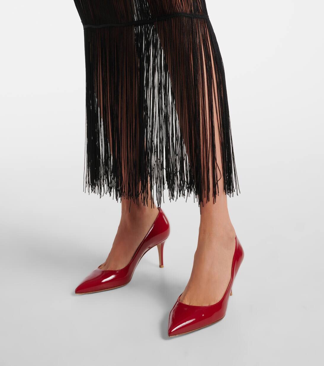 Туфли-лодочки Gianvito 70 из лакированной кожи Gianvito Rossi, цвет rouge — фото 4