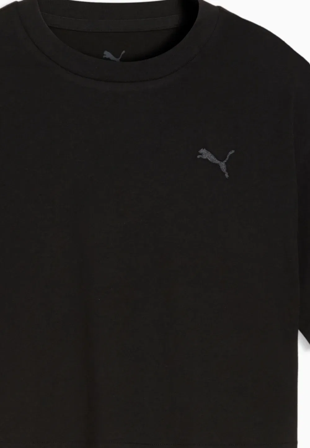 Классическая футболка свободного кроя с графическим принтом (короткая) Puma, Puma Black — фото 3
