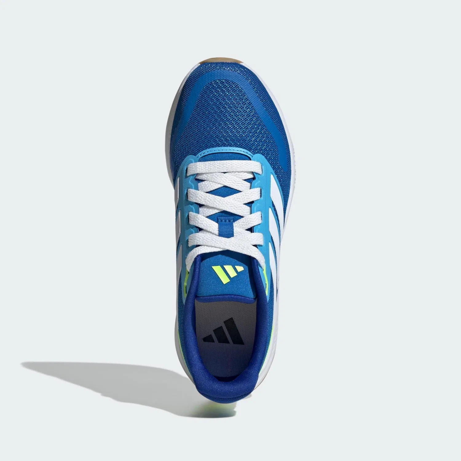 Детские кроссовки с шнуровкой Runfalcon 5 Adidas, Konigsblau Weiss Gelb — фото 3