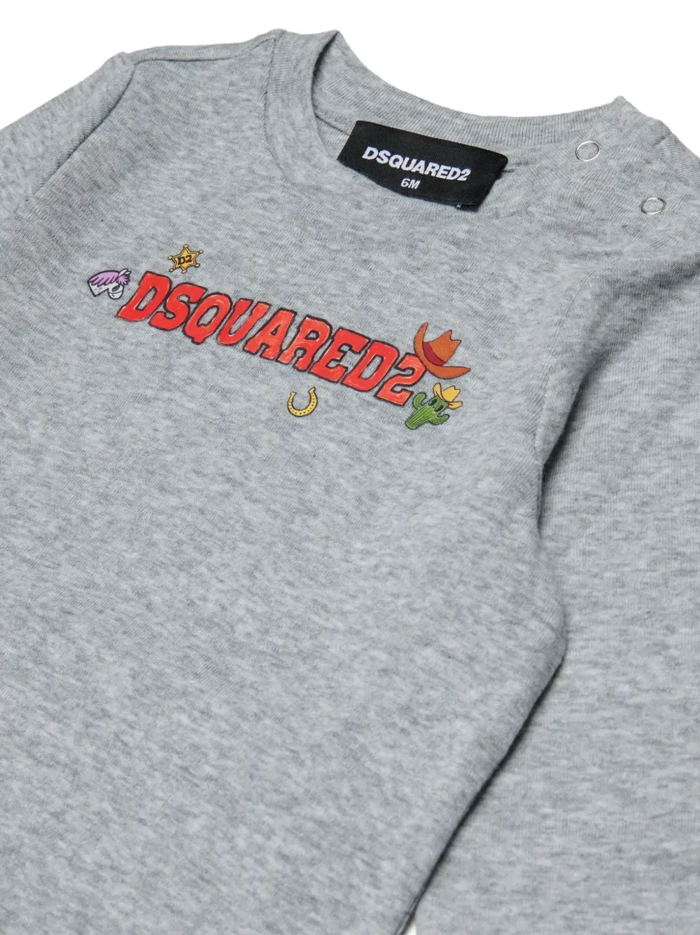 Спортивный костюм с логотипом Dsquared2 Kids, серый — фото 3