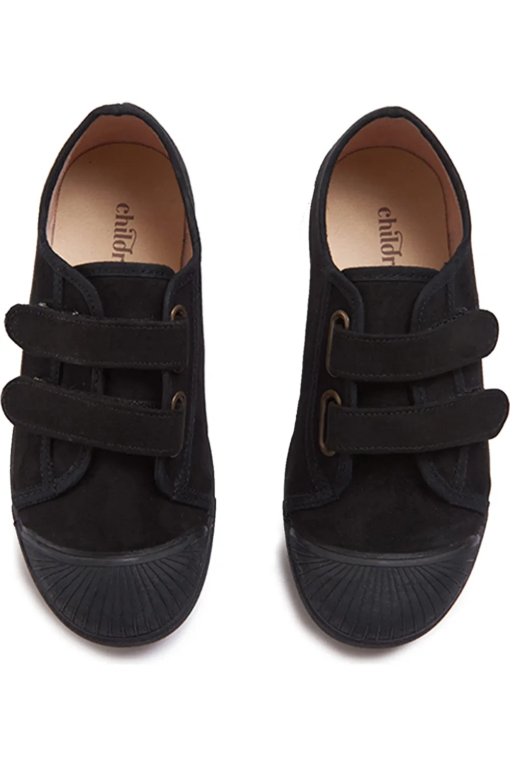 Детские кеды на липучках с резиновым мыском Fall Double Strap CHILDRENCHIC, черный — фото 3