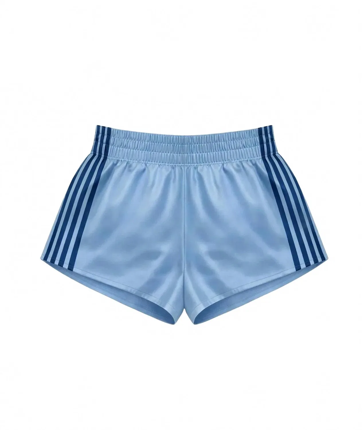 Детские шорты для девочек с полосатым принтом Jordan KatieJnyc, Serene Blue/Denim Blue