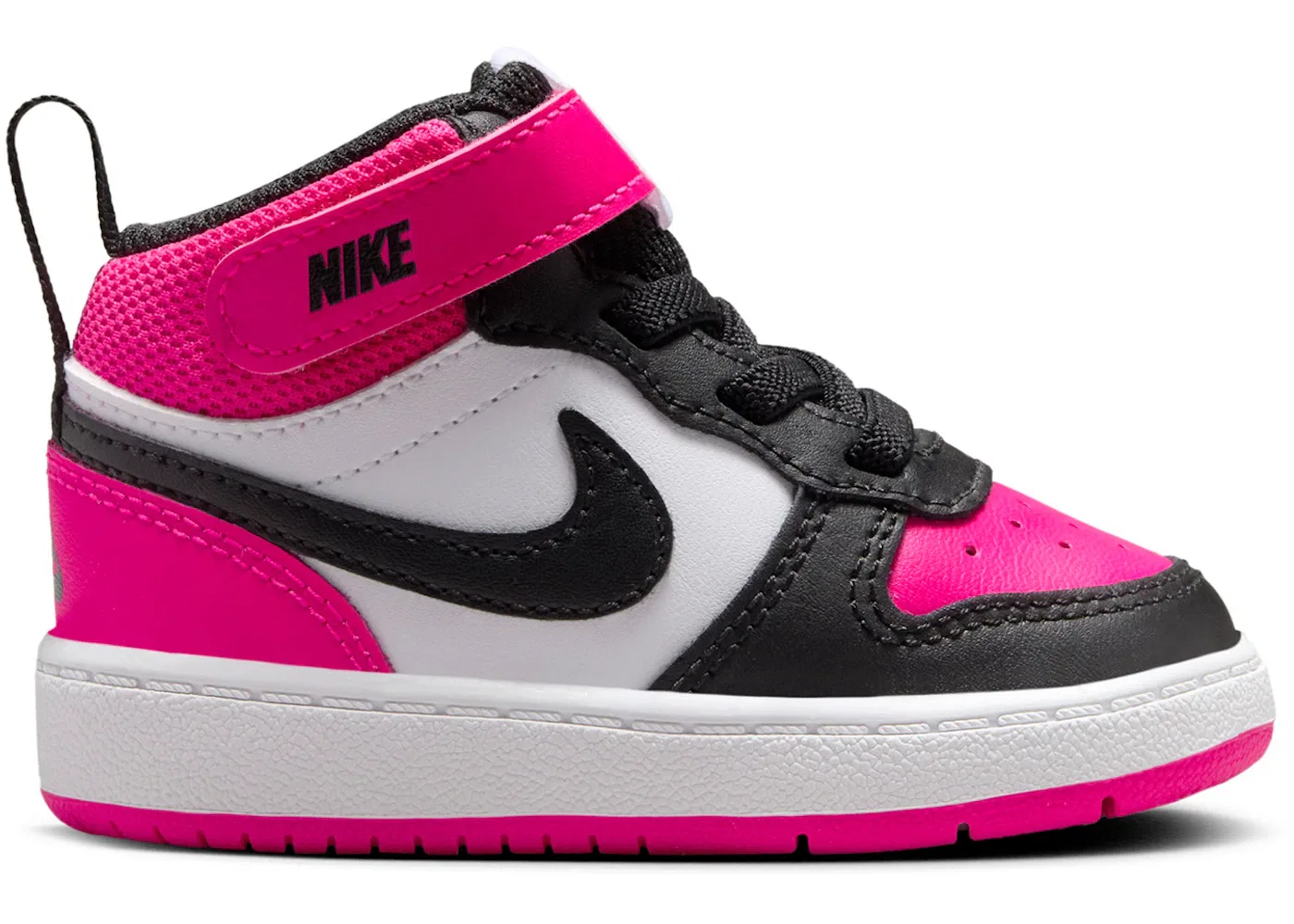 Детские кроссовки с высоким верхом Nike Court Borough Mid 2 Nike, White/Fierce Pink/Black
