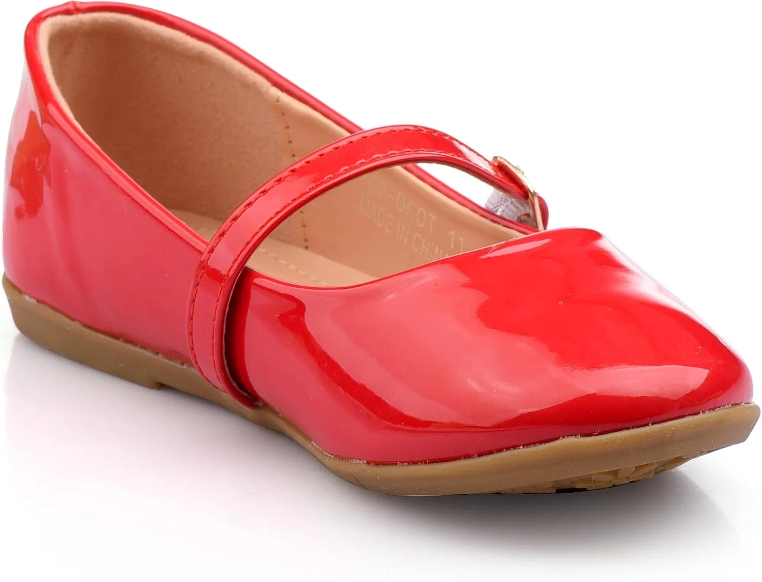 Детские туфли-балетки для девочек с бантом Nova Utopia Nova Footwear, Red — фото 4