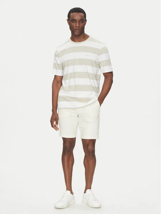 Футболка relaxed fit TalesStripe Boss, бежевый — фото 2