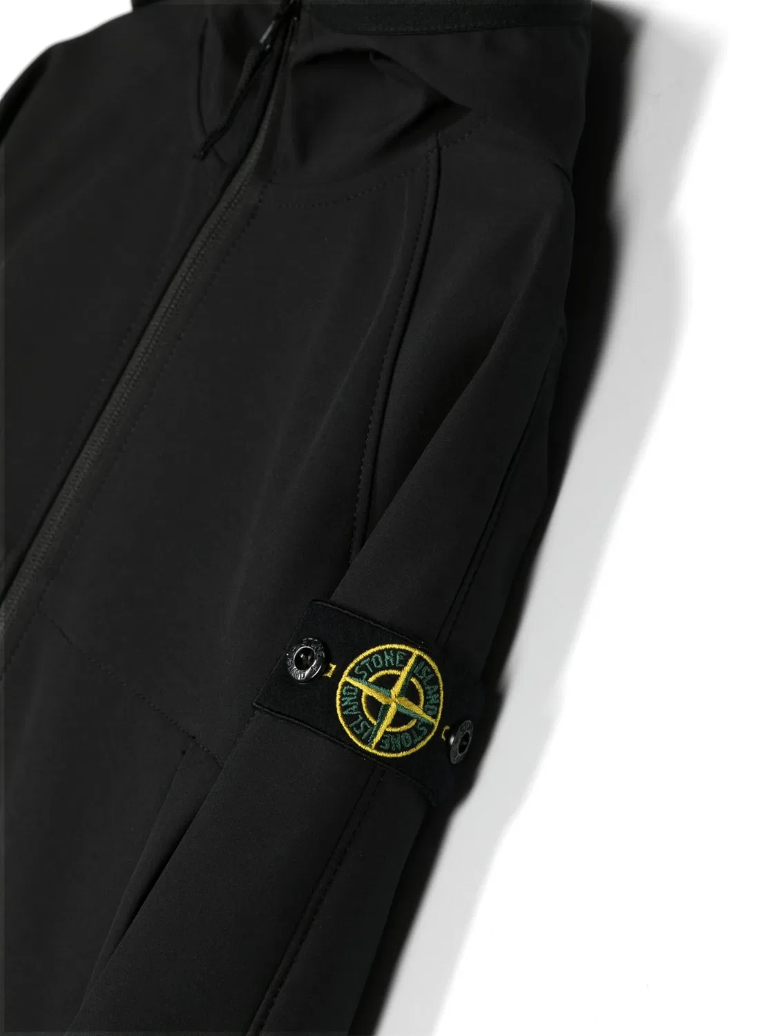 Stone Island Куртка с капюшоном Compass черная — фото 3