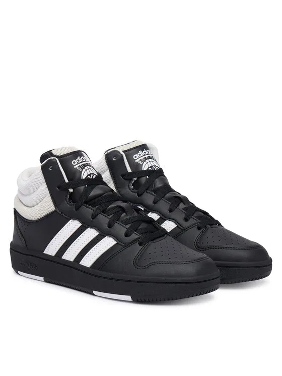 Кроссовки Hoops Mid Classic Shoes Adidas, черный — фото 2