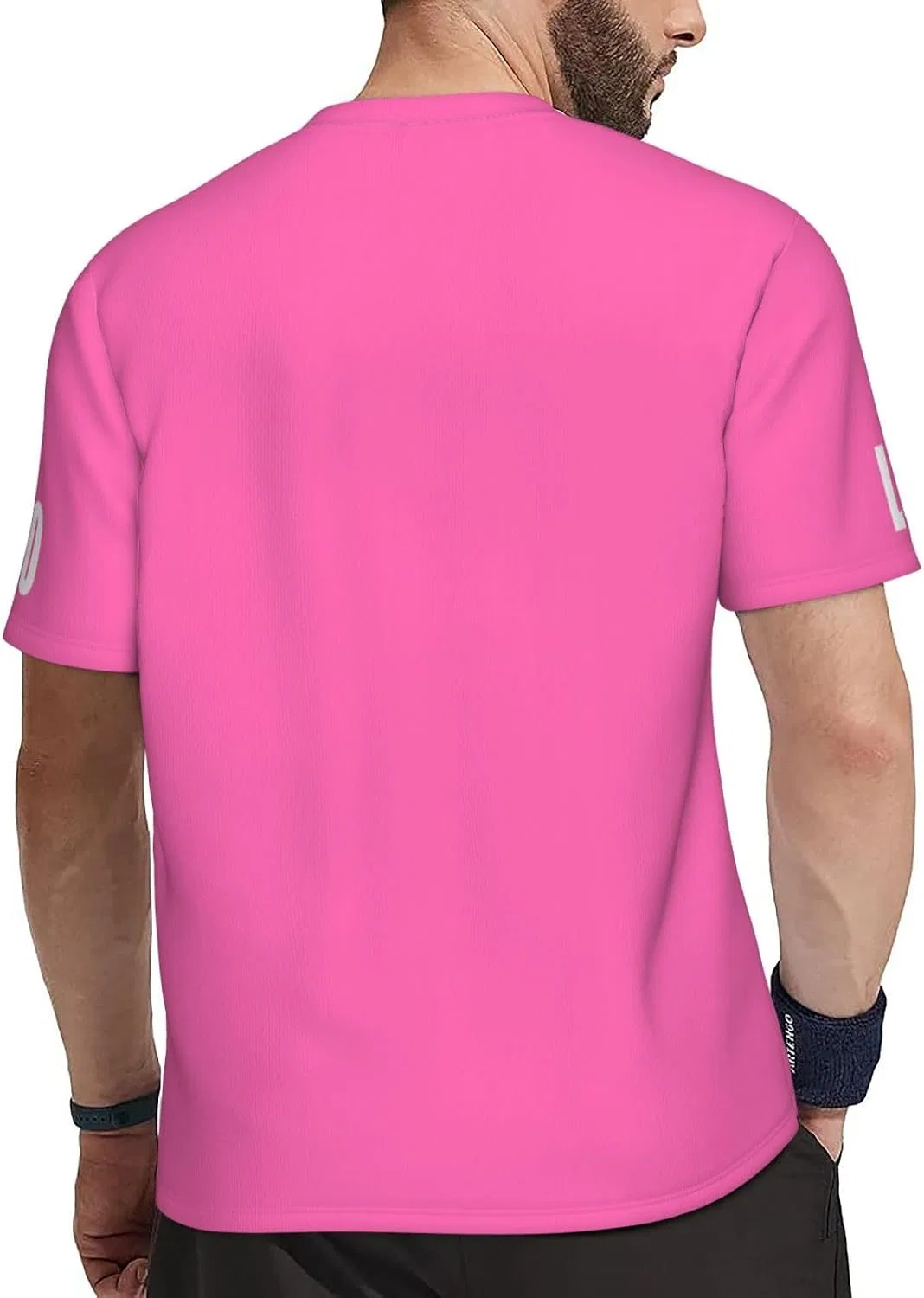 Футболка с индивидуальным дизайном для мужчин и женщин, Lightweight/Quick Drying, Pink — фото 3