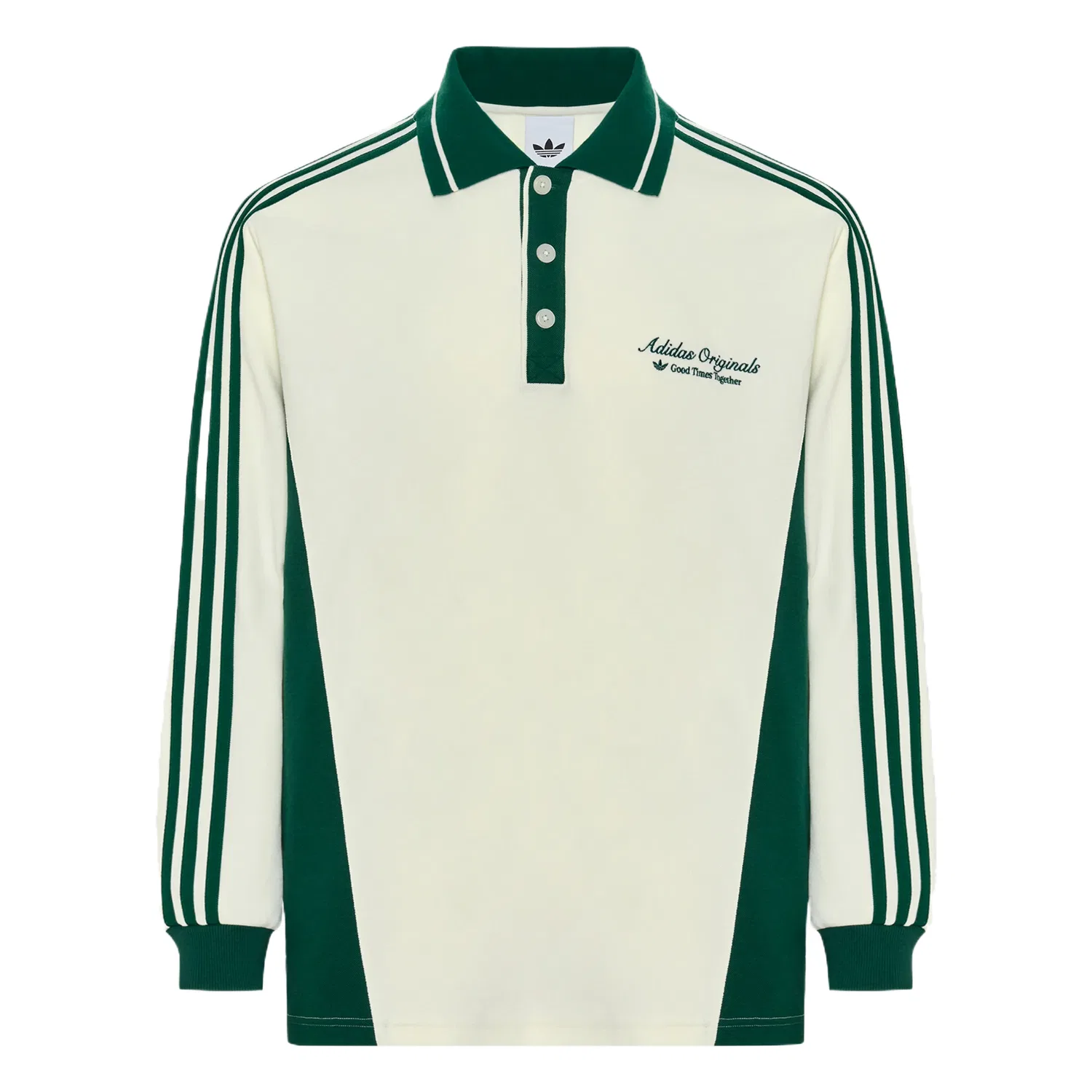Мужское поло с воротником Jade White/Dark Green Adidas Originals, Jade White/Dark Green