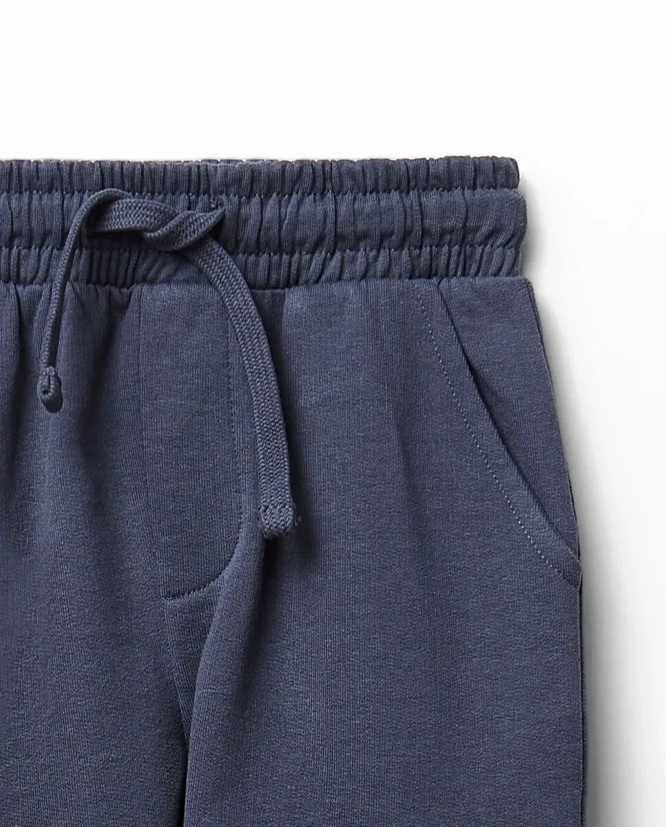 Детские спортивные штаны карго с моделью Pantalón jogger cargo 430 Azul oscuro Sfera, Dark Blue — фото 3