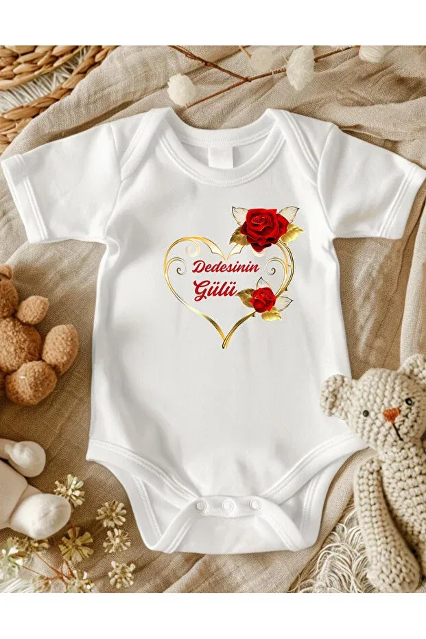 Детское боди для новорожденных с принтом Grandfather'S Rose Lupi, Light Cream Lavender Purple