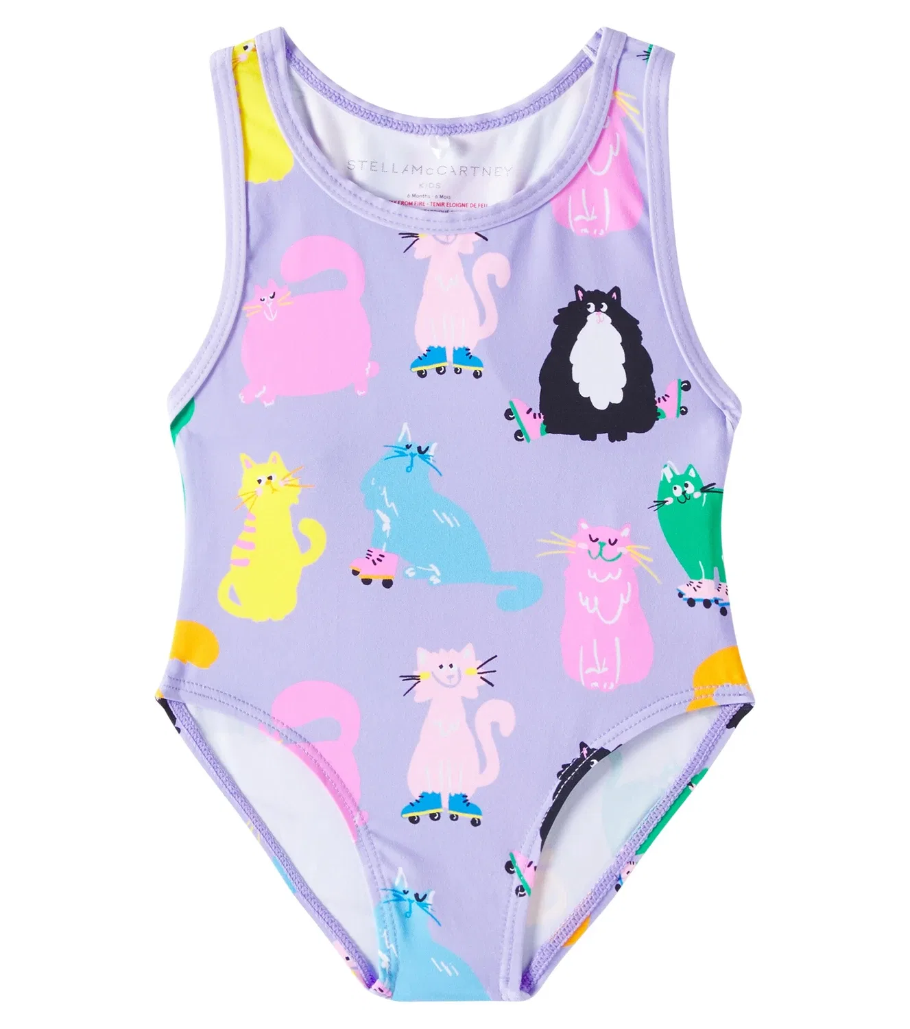 Раздельный купальник с принтом Stella Mccartney Kids, черный