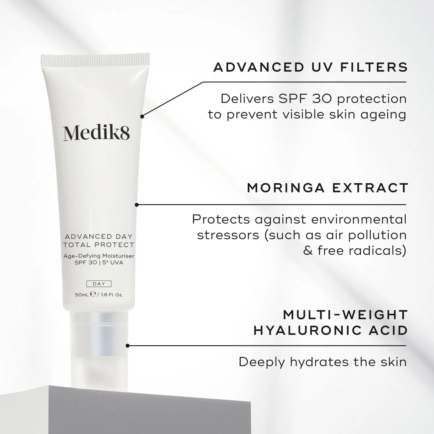 Крем для лица с SPF30 Advanced Day Total Protect Medik8, 50 мл — фото 3