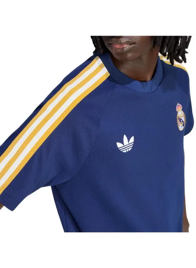 Футболка с принтом Real Madrid Originals Adidas, темно-синяя — фото 4