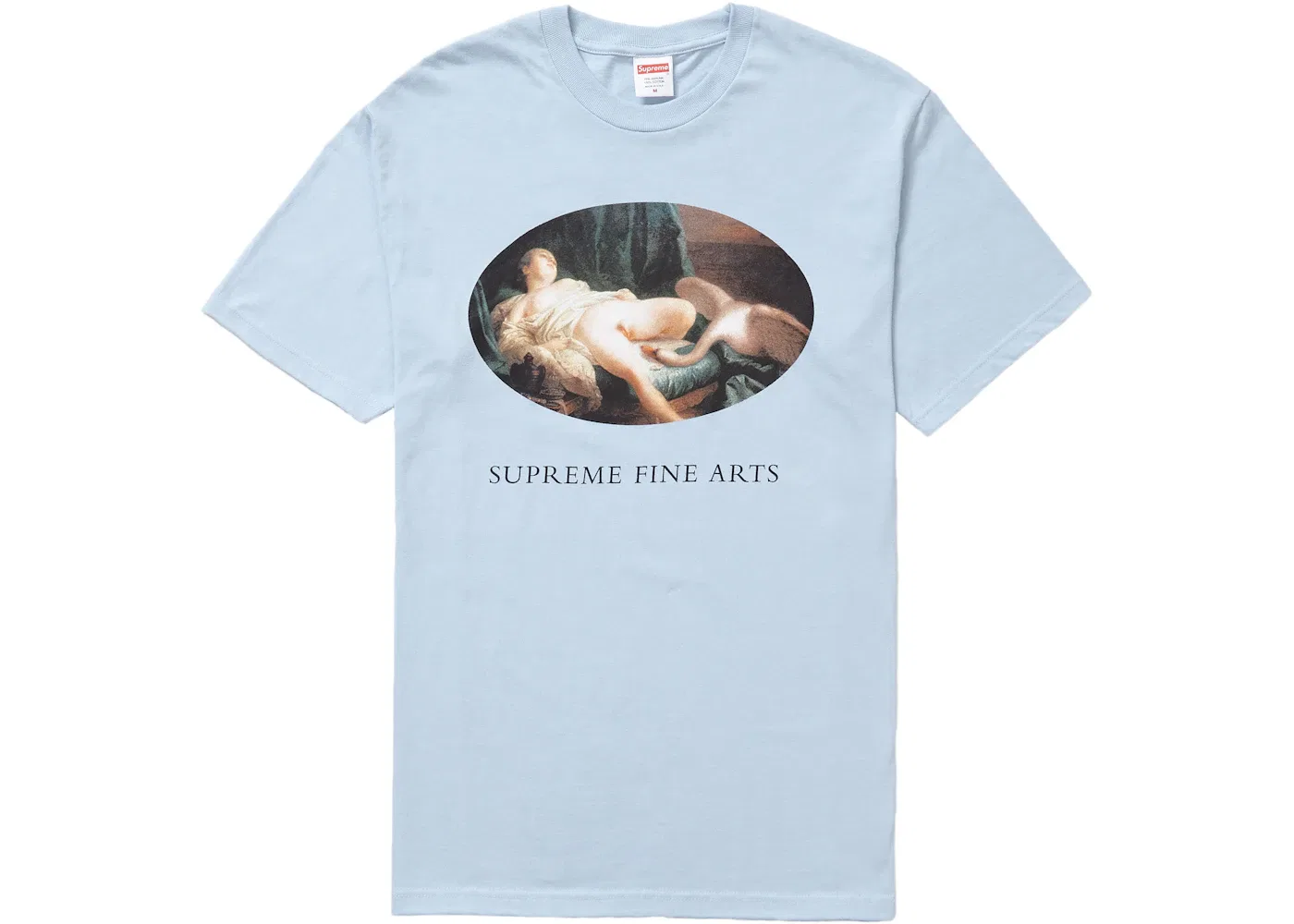 Мужская футболка с принтом Supreme Leda and the Swan Tee, Light Blue