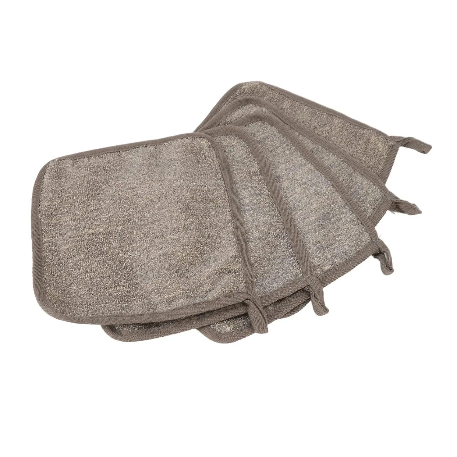 Мочалка для тела и лица эксфолиирующая, NutriEss, 5 шт, 26x24x3 см