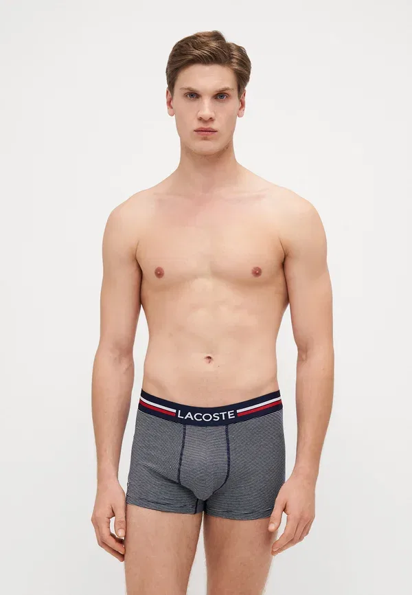 Комплект трусов 3 шт Lacoste, белый/темно-синий
