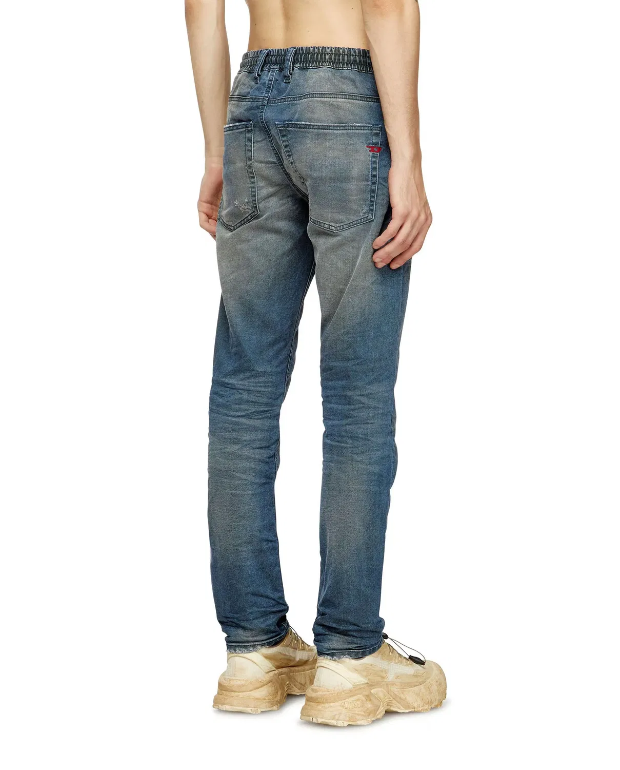 Мужские джинсы regular с шнурком Vaquero Diesel, Azul Denim — фото 2