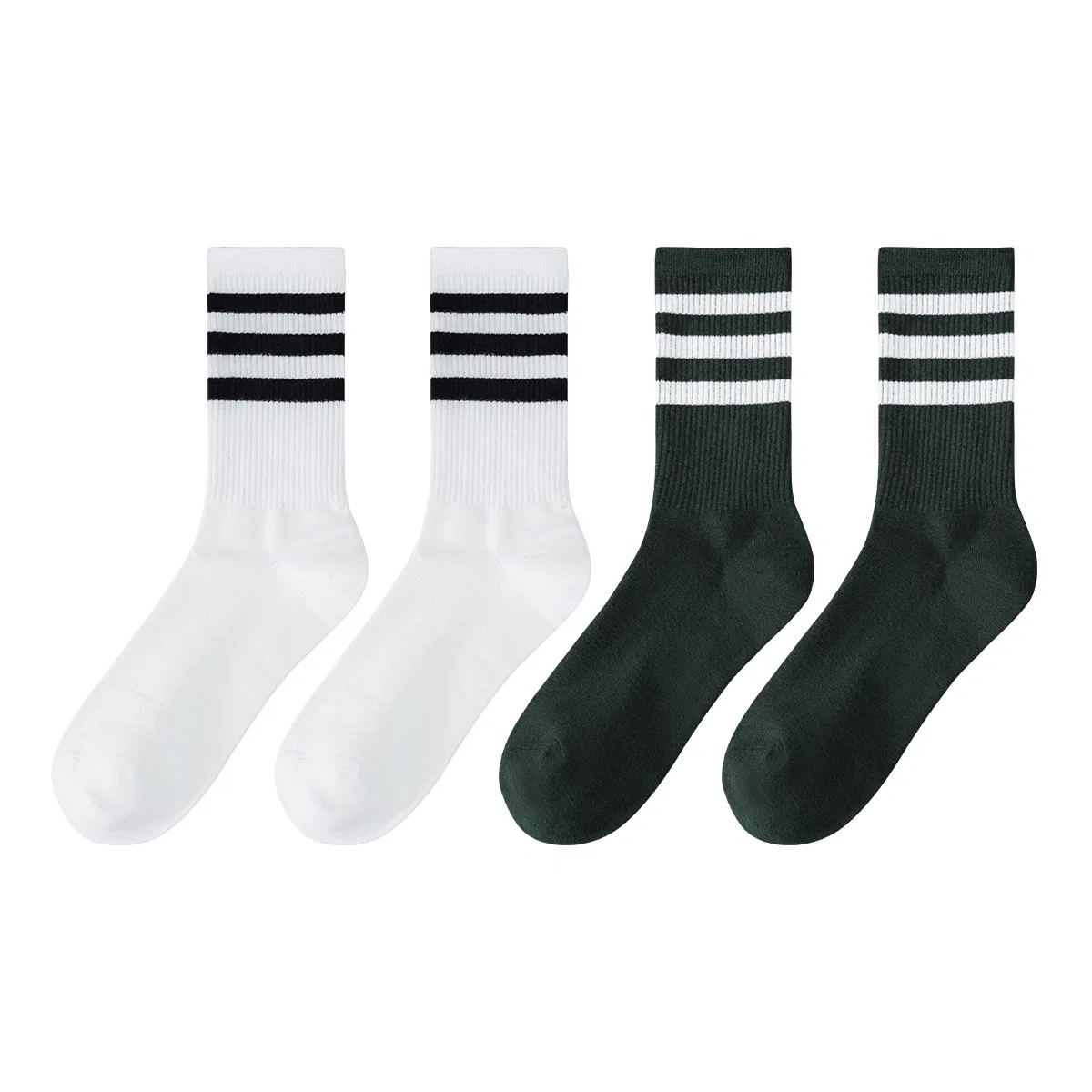 Детские носки до середины икры, комплект из 4 пар, Mid-Calf Socks, MIIOW