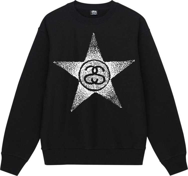 

Толстовка Stussy Stars Crew 'Black', черный