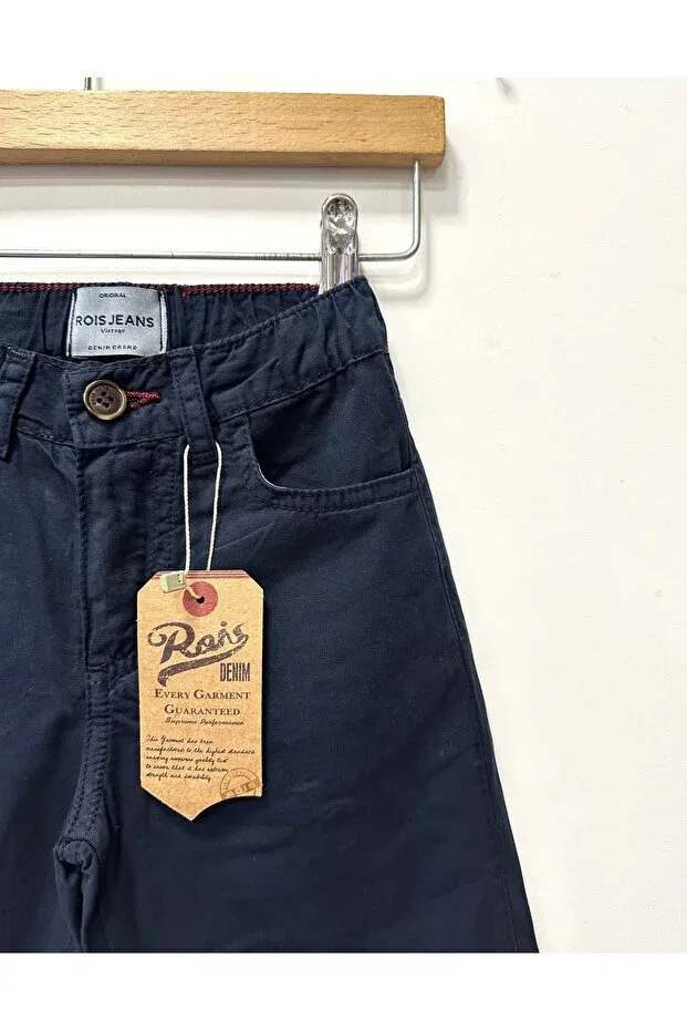 Детские шорты для мальчиков широкие с эффектом состаривания Rois Kids, Navy Blue — фото 2