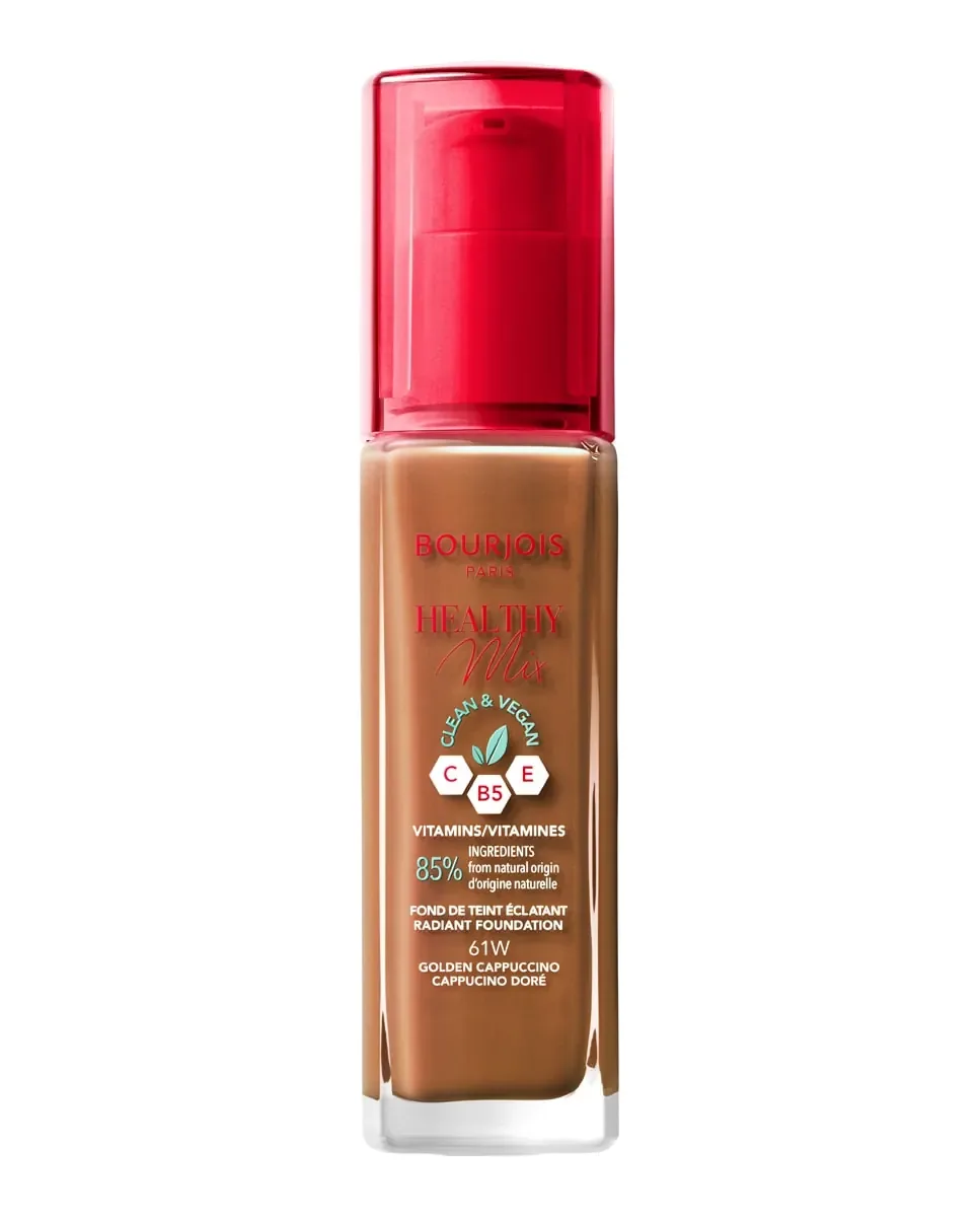 Тональная основа Healthy Mix Clean & Vegan Bourjois, 061 - Golden Cappuccino