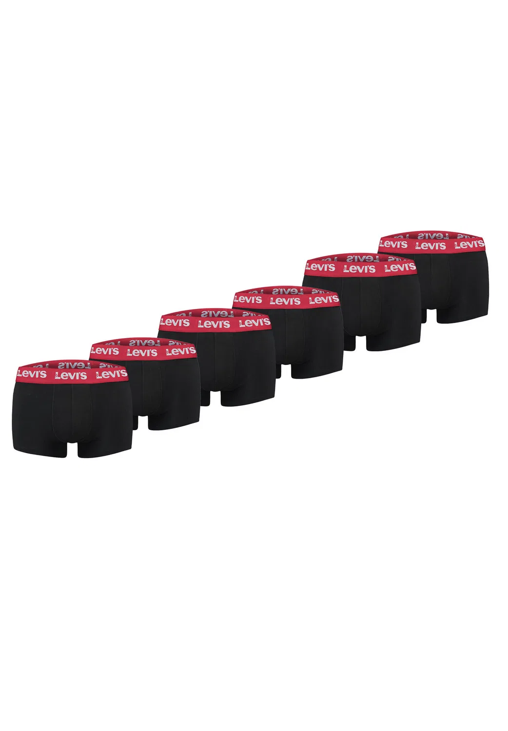 Мужские хлопковые трусы REPEAT LOGO TRUNK Levi's, Warmes Rot