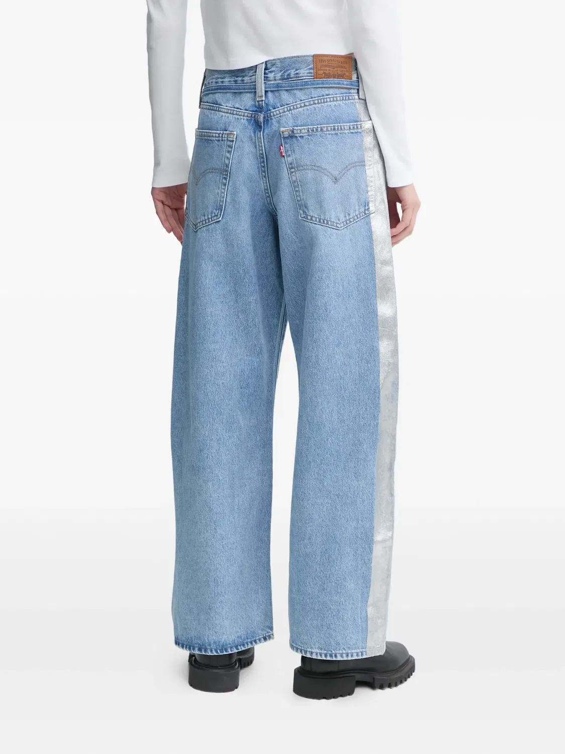 Джинсы с боковой панелью, синие Levi's, синий — фото 4