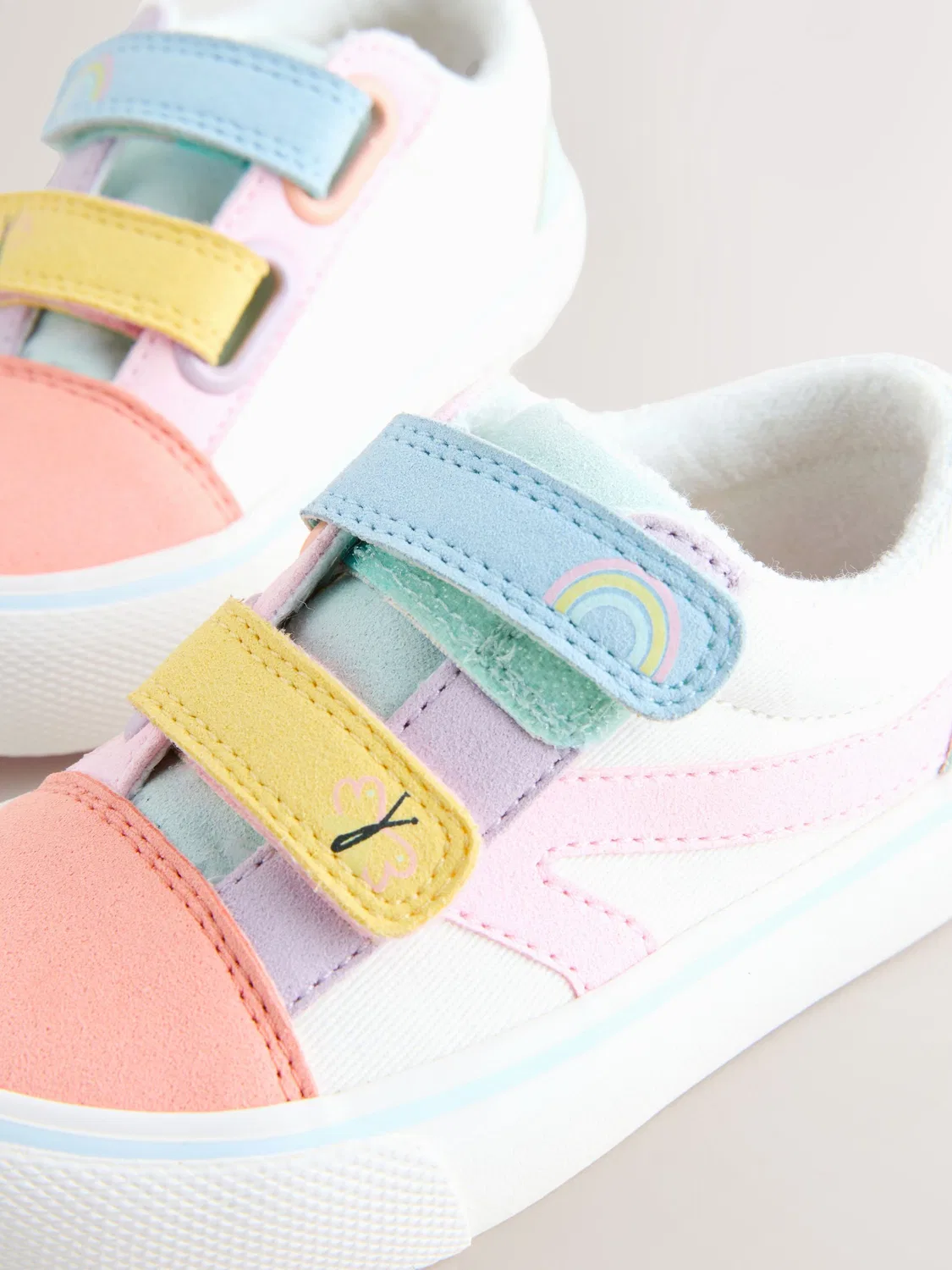 Кроссовки на липучке, мульти-пастельные Next, Multi Pastel — фото 3