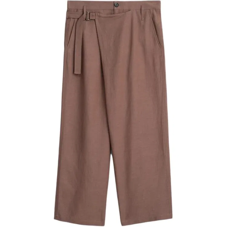Мужские брюки свободного кроя с широкой штаниной Dark Taupe ZARA, Dark Taupe