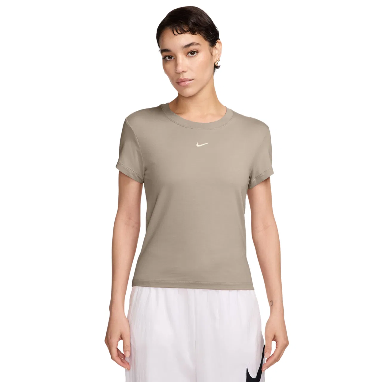 Женская футболка с длинным рукавом Nike Chill Knit Crop, Sail/Cream Ii
