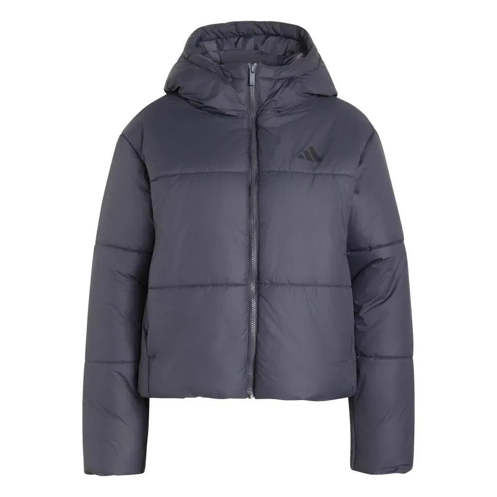 Женская куртка-пуховик с утеплителем Climawarm Adidas Essentials BTS, Grey — фото 3