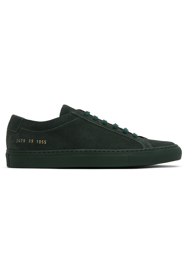 

Ахиллесовы тонированные замшевые кроссовки Common Projects, зеленый